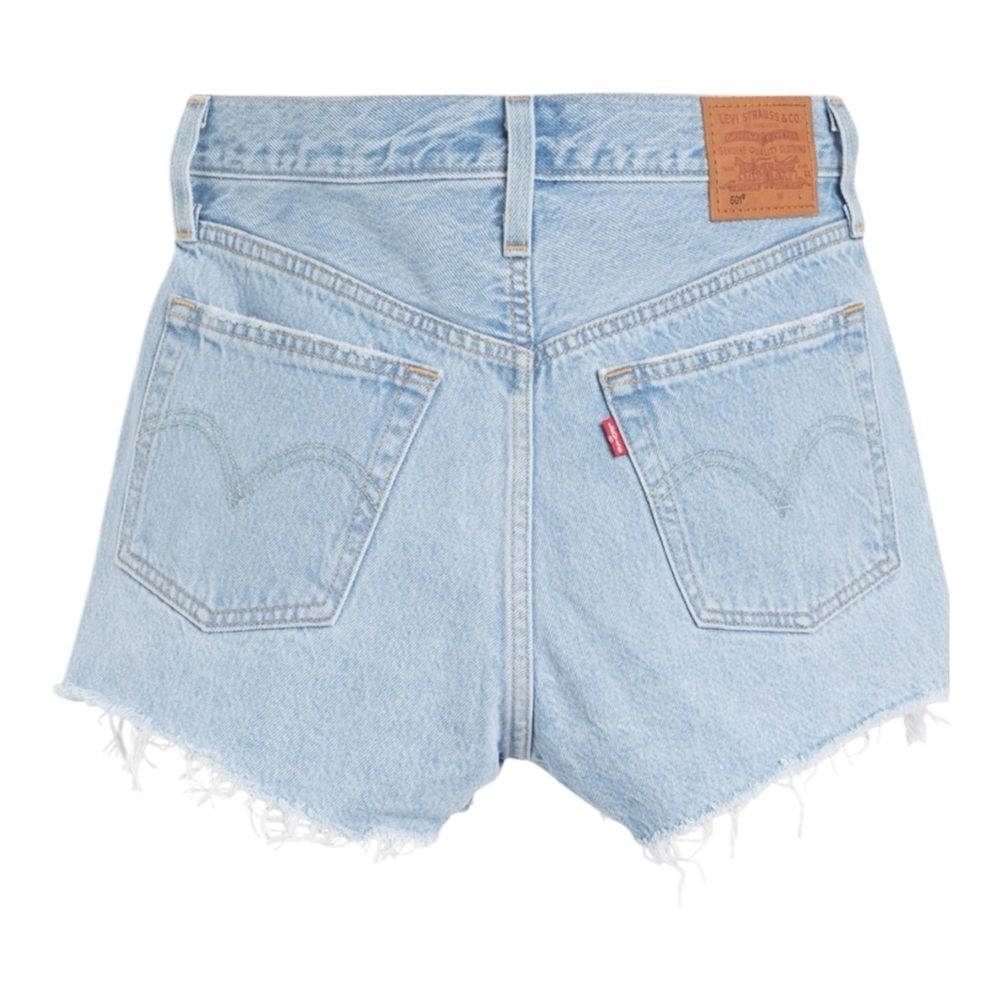 Levi's 501 Light Blue Denim Shorts